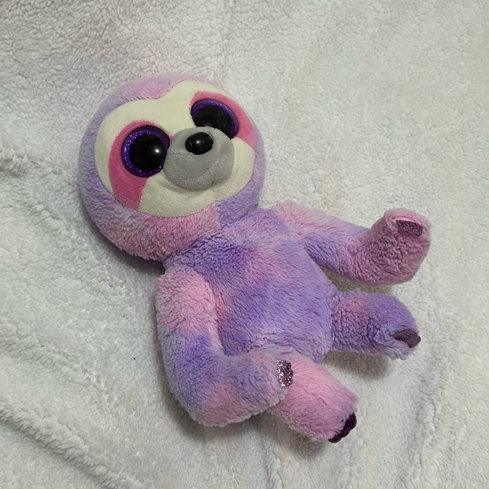 Dreamy (Pink and Purple Tye Dye) Sloth Medium TY
